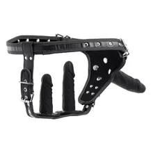 Doppelpenetration Strap-On-Gurtzeug - Schwarz Doppelpenetration Strap-On-Gurtzeug - Schwarz