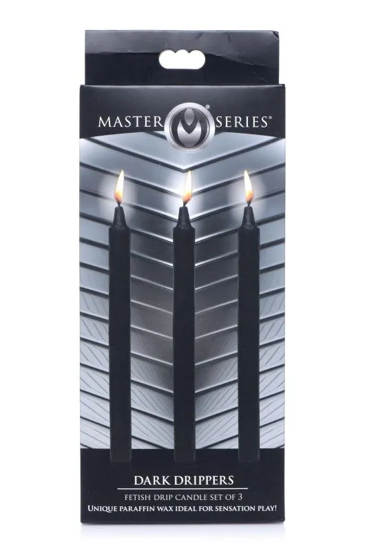XR Brands - Dark Drippers Fetisch-Tropfkerzen - Schwarz