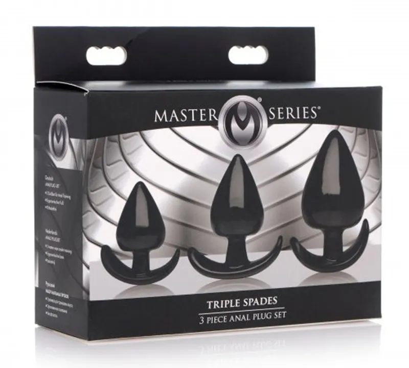 Master Series »Triple Spades« 3-teiliges Analplug-Set