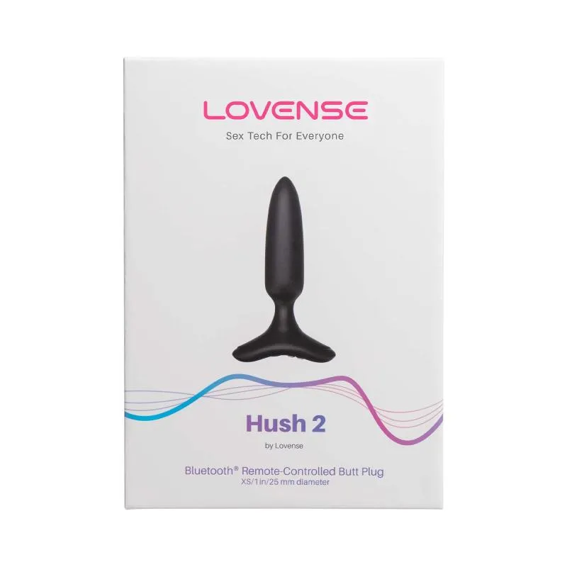 Lovense - Hush 2 Vibrationsbuttplug Mit App - Schwarz
