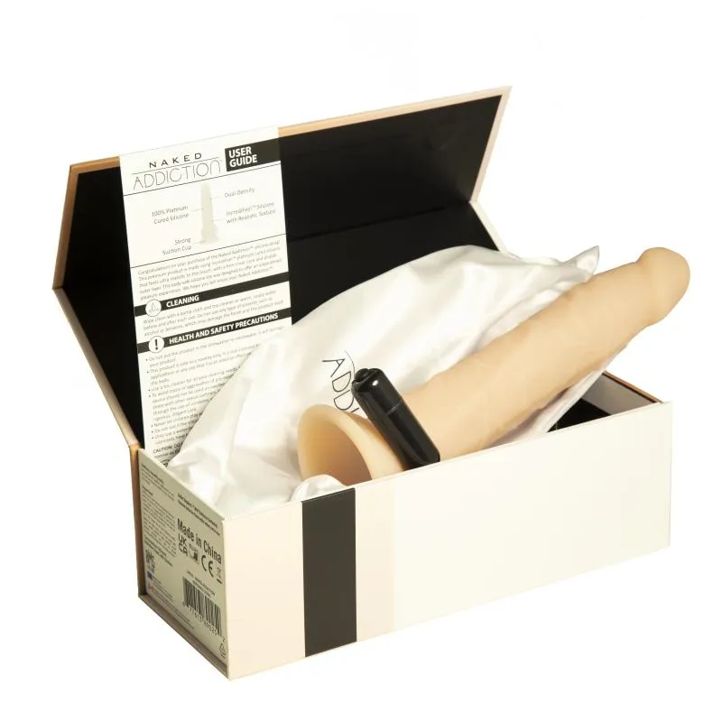Naked Addiction - 22,8 cm Silicone Bendable Dual Density Dildo Vanilla
