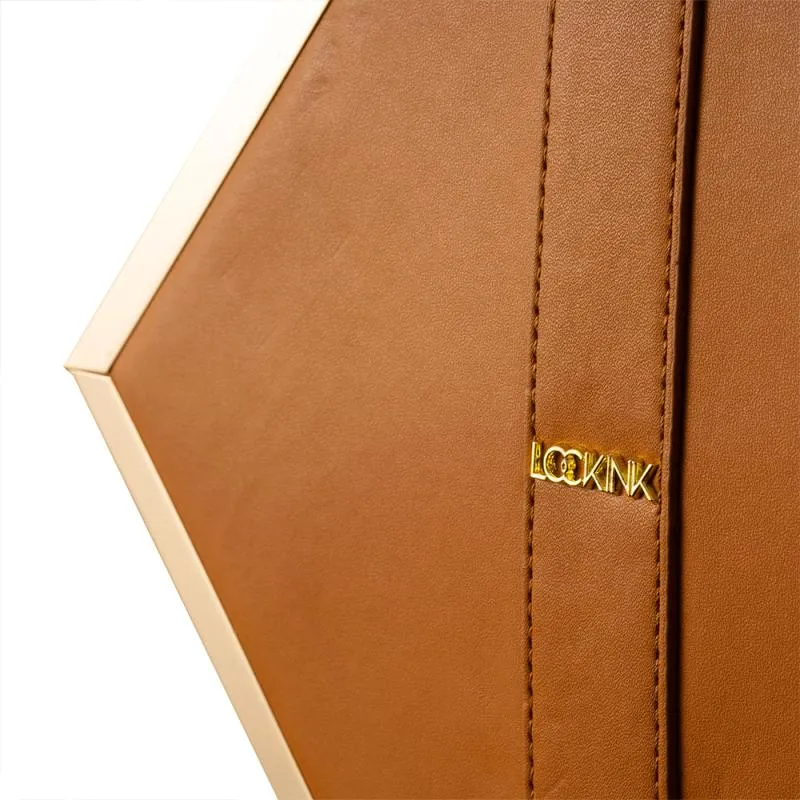 LOCKINK - Mysterious Square Kink Bag -  braun