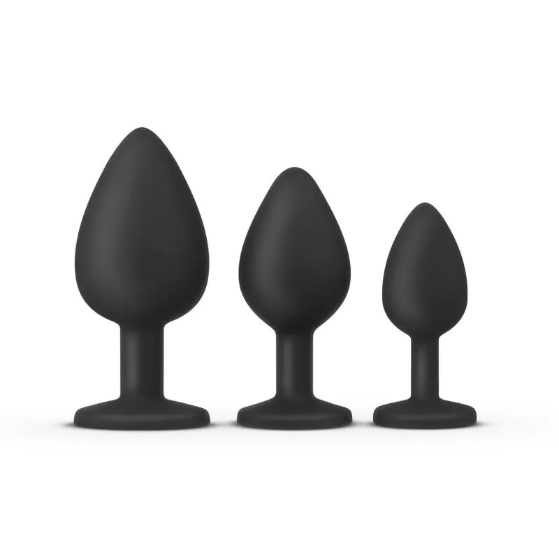 Teazers – Buttplug Set – Schwarz