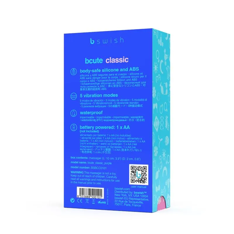B Swish - bcute Classic Vibrator Purple