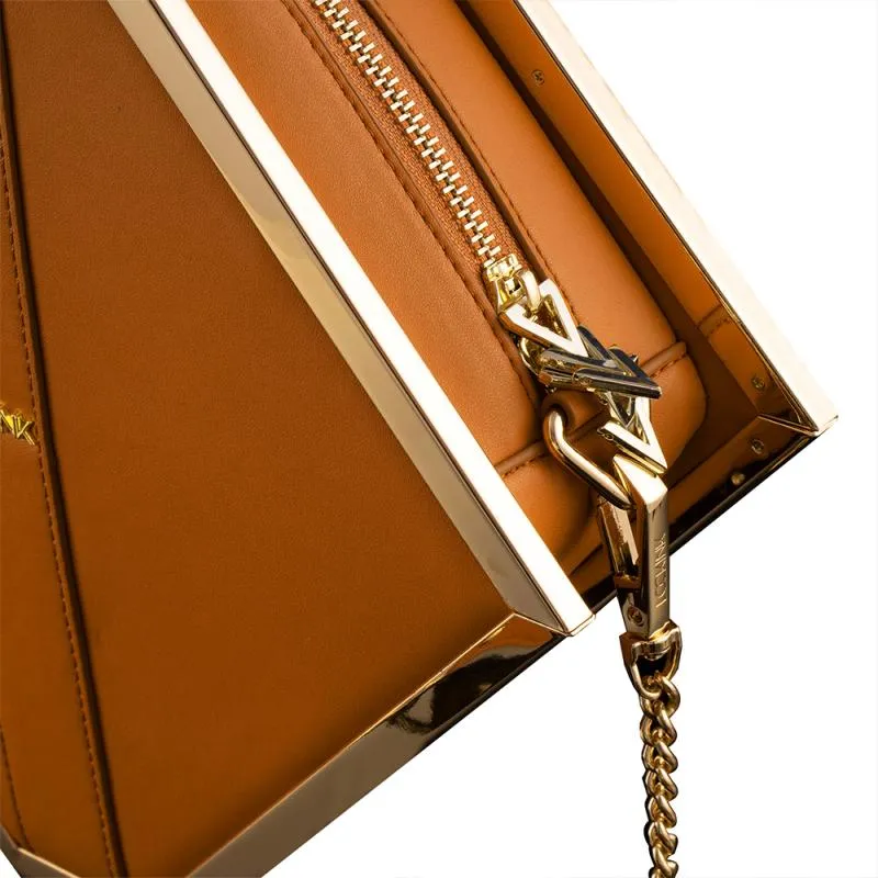 LOCKINK - Mysterious Square Kink Bag -  braun