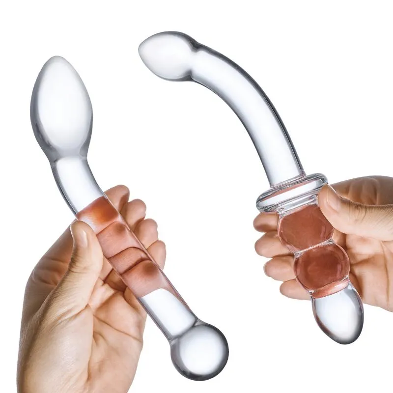 Glas - G-Spot Pleasure Glass Dildo Set 2 pcs