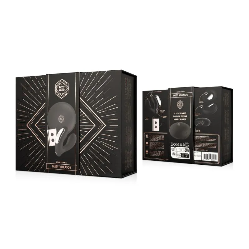 Rosy Gold – Tragbarer Vibrator mit Luxus Ladeetui – Schwarz