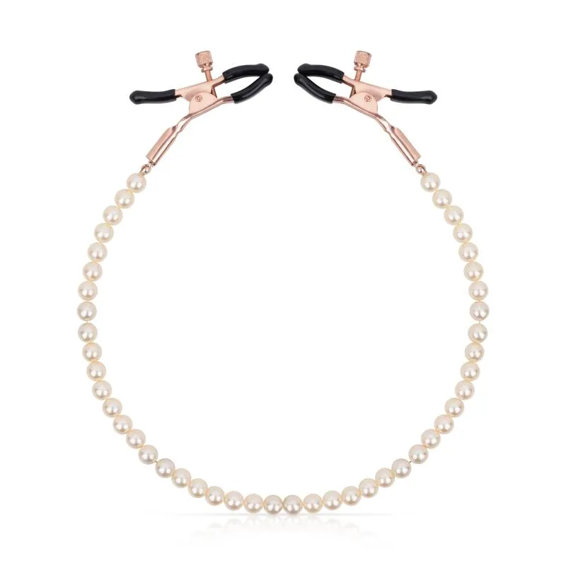 Rosy Gold - Pearls Nippelklemmen - Verstellbares Design