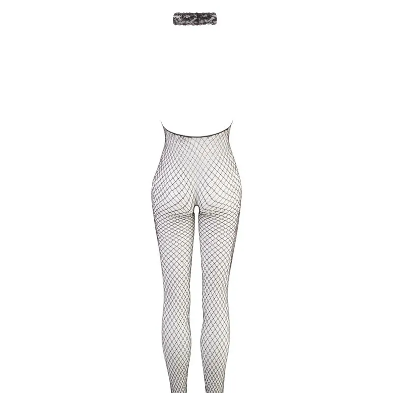 Cottelli Collection - Netz Catsuit mit kleiner Lust Öffnung