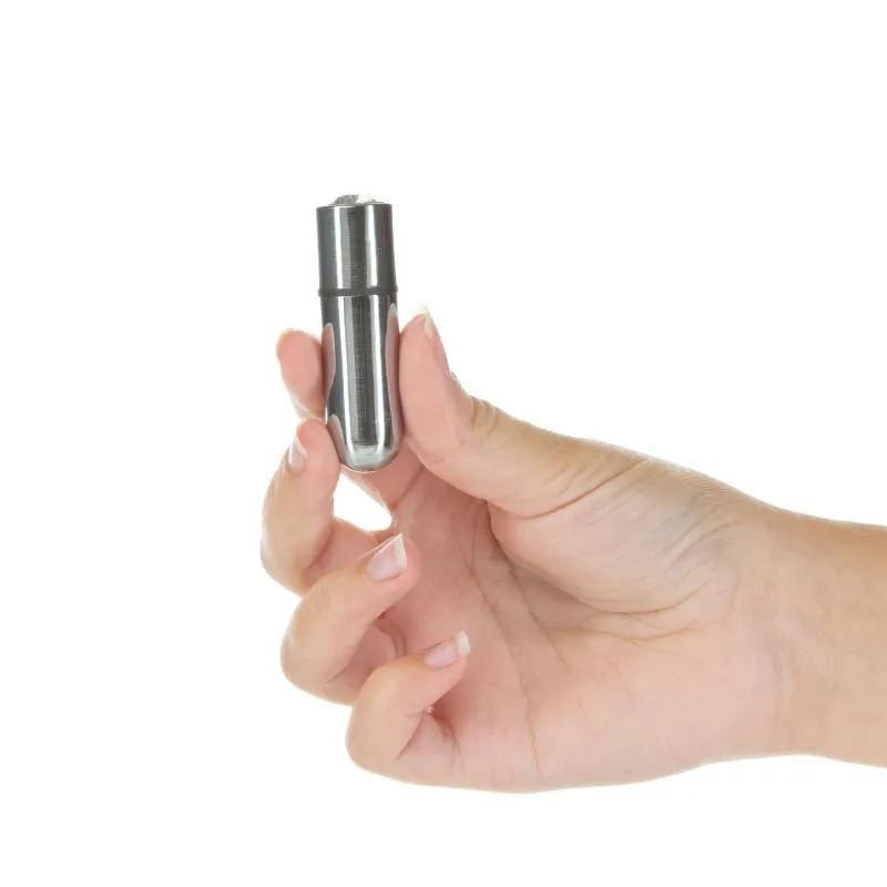 PowerBullet - First Class Mini Bulllet with Crystal 9 Function Silver