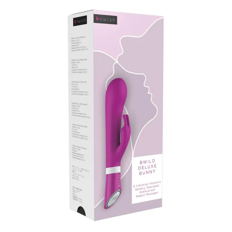 B Swish - bwild Deluxe Bunny Rabbit Vibrator Raspberry