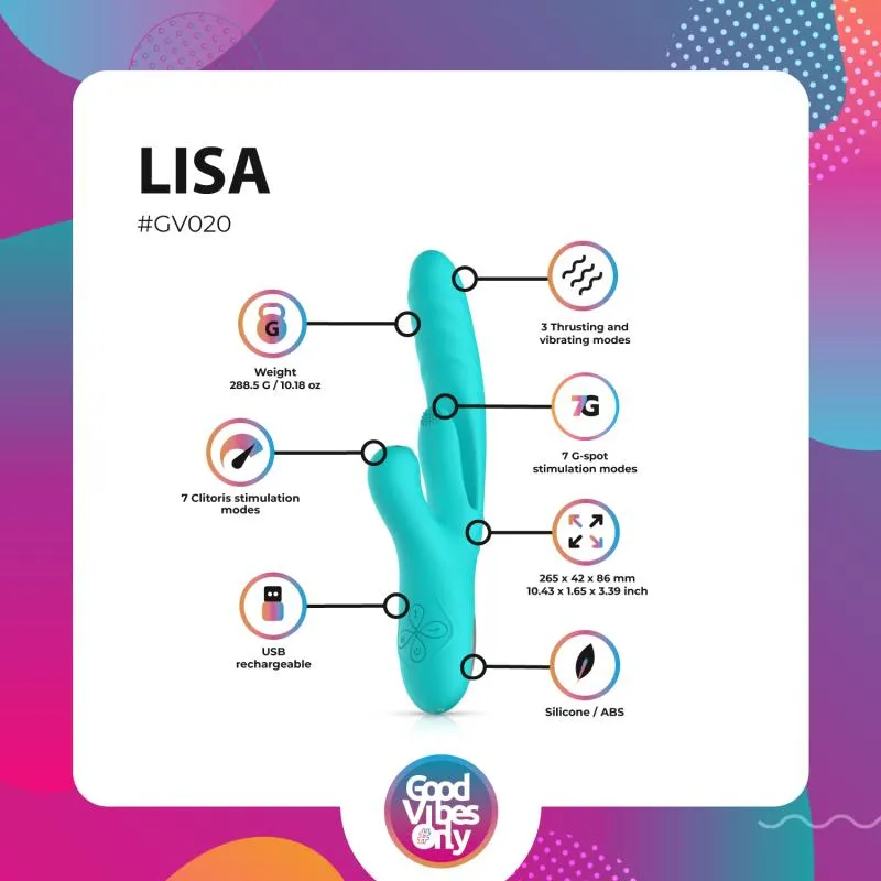 Good Vibes Only »Lisa« Rabbit-Vibrator mit Stoßfunktion