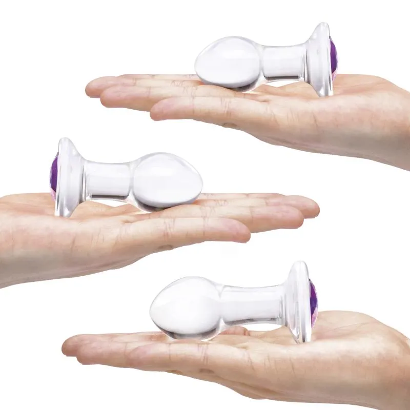 Glas - Bling Bling Glass 3 pc Anal Training Kit