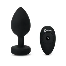 B-Vibe - Vibrating Jewel Plug XXL Black B-Vibe - Vibrating Jewel Plug XXL Black