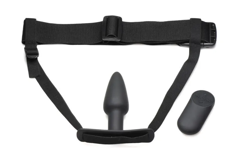 Master Series »Bum Tastic« Analplug mit Vibration & Gurtzeug