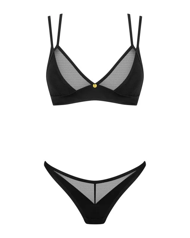 Obsessive - Nesari Zweiteiliges Set - Schwarz