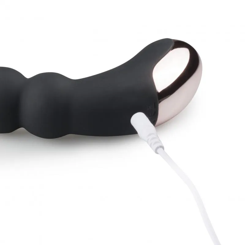 Pleasure Me Vibrator mit geripptem Schaft - schwarz