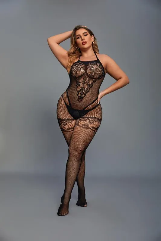 Christine - Catsuit Curvy - Schwarz