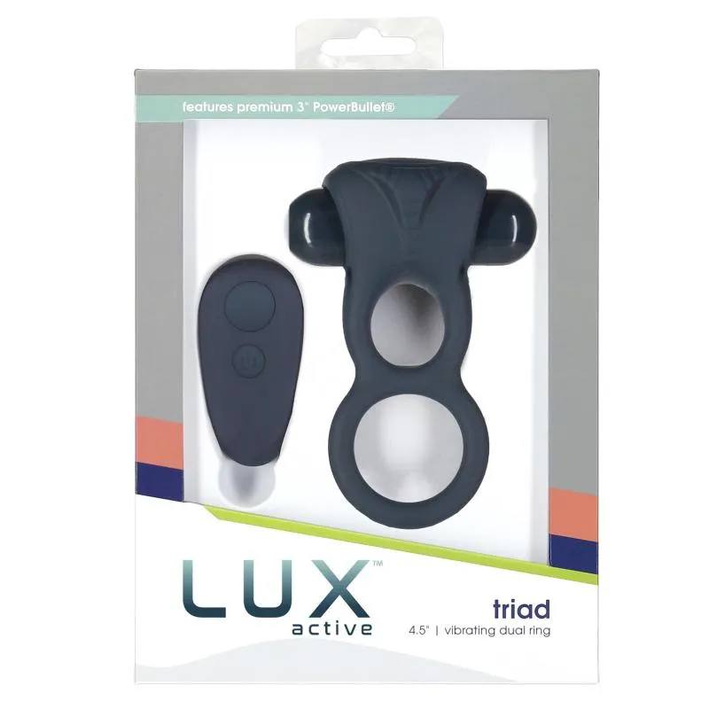 Lux Active – TRIAD Vibrations-Doppelring – Blau