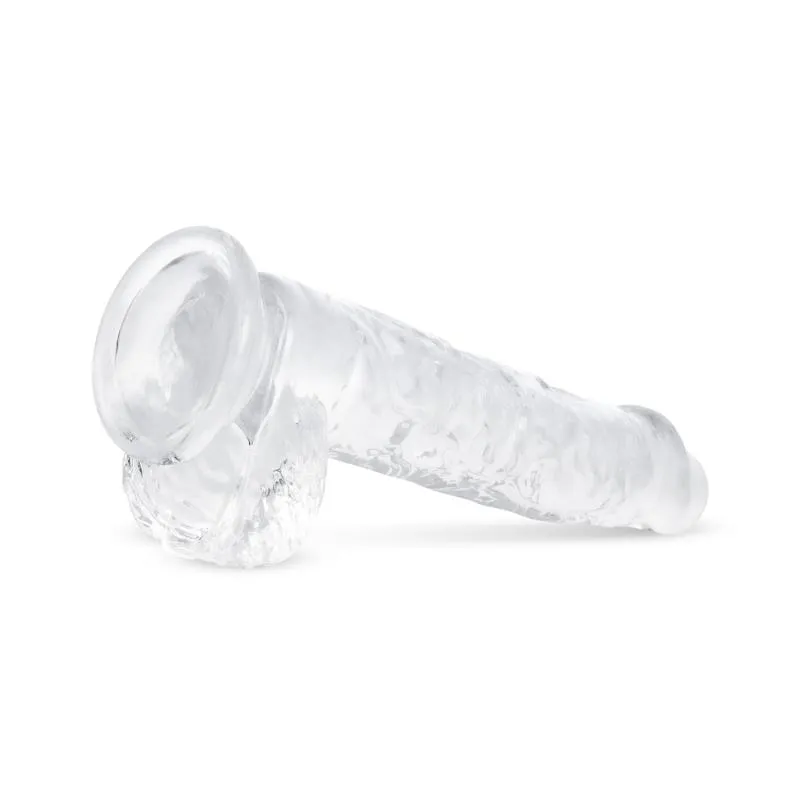 Jelly Dildo mit Hoden - 13,5 cm