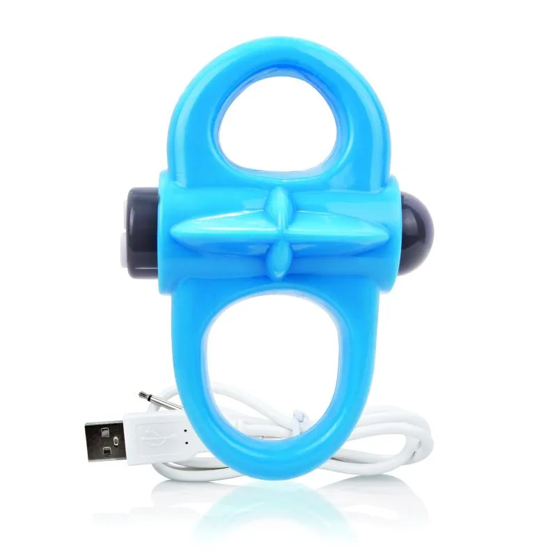 The Screaming O - Charged Yoga Vibe Ring Blue