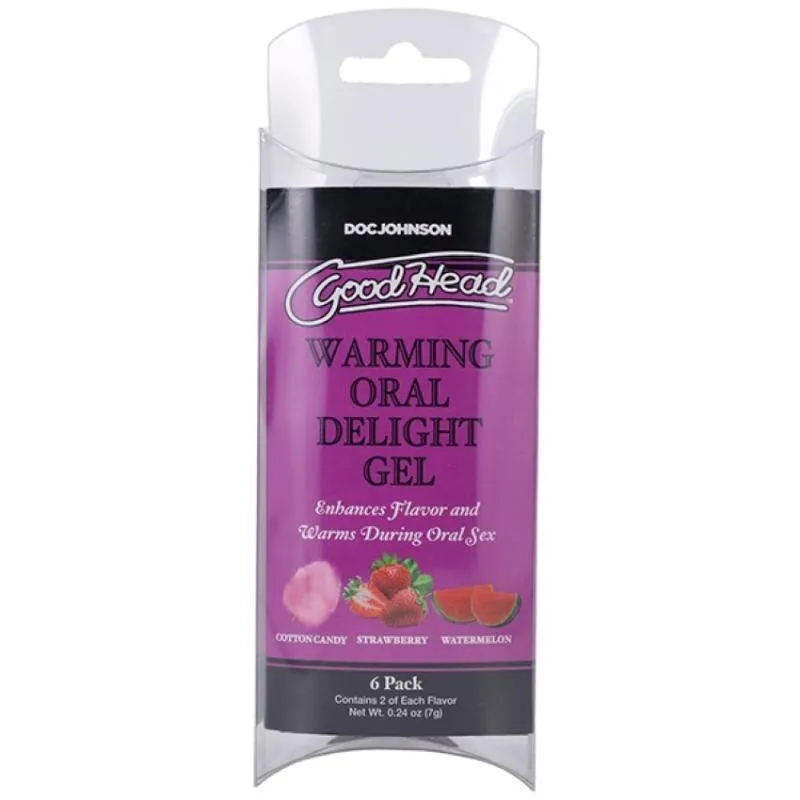 Doc Johnson - GoodHead Wärmendes Oral Delight Gel - 6 Stück - 7 ml