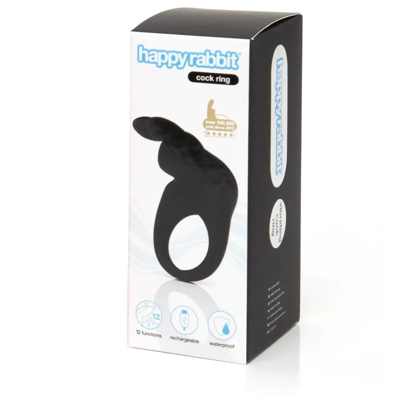 Happy Rabbit – Rabbit Penisring – Schwarz
