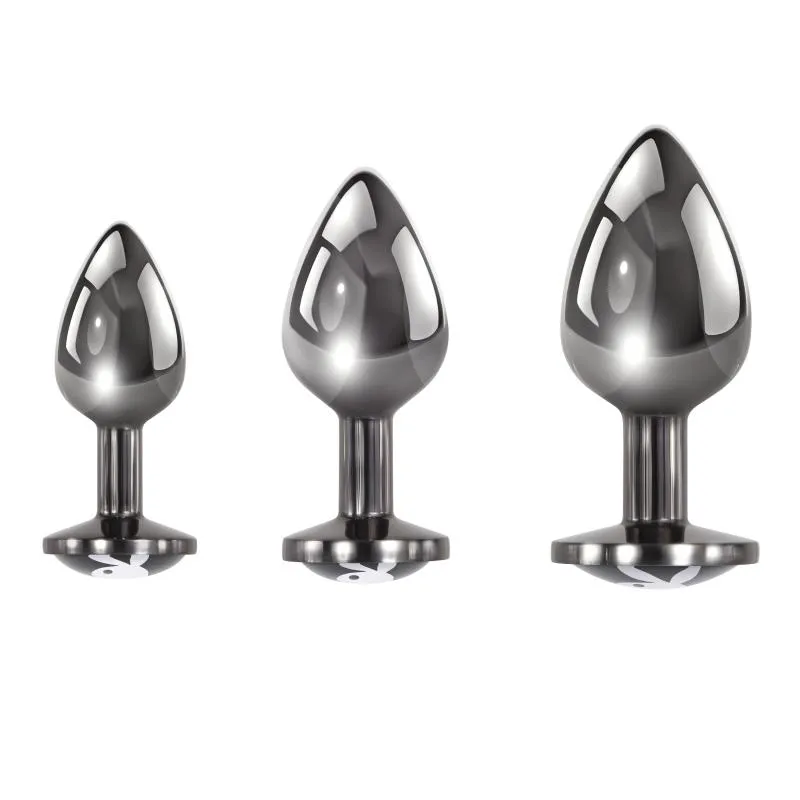 Playboy »Pleasure 3 Ways« Analplug Set