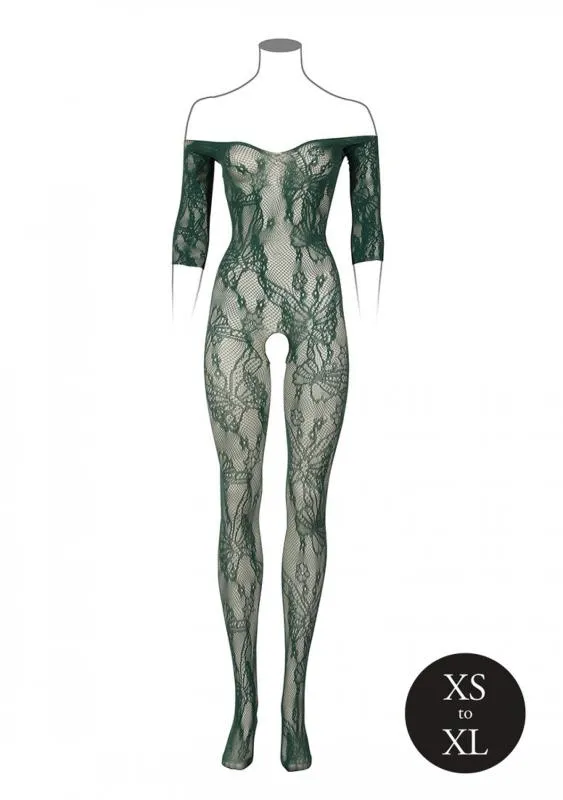 Catsuit mit langen Ärmeln - Grün