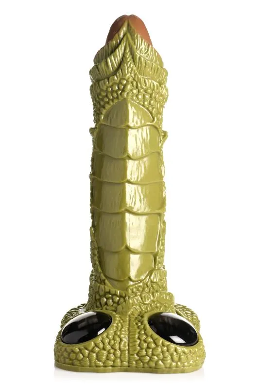 XR Brands - Riesiger Schuppiger Sumpfmonster-Dildo - Grün