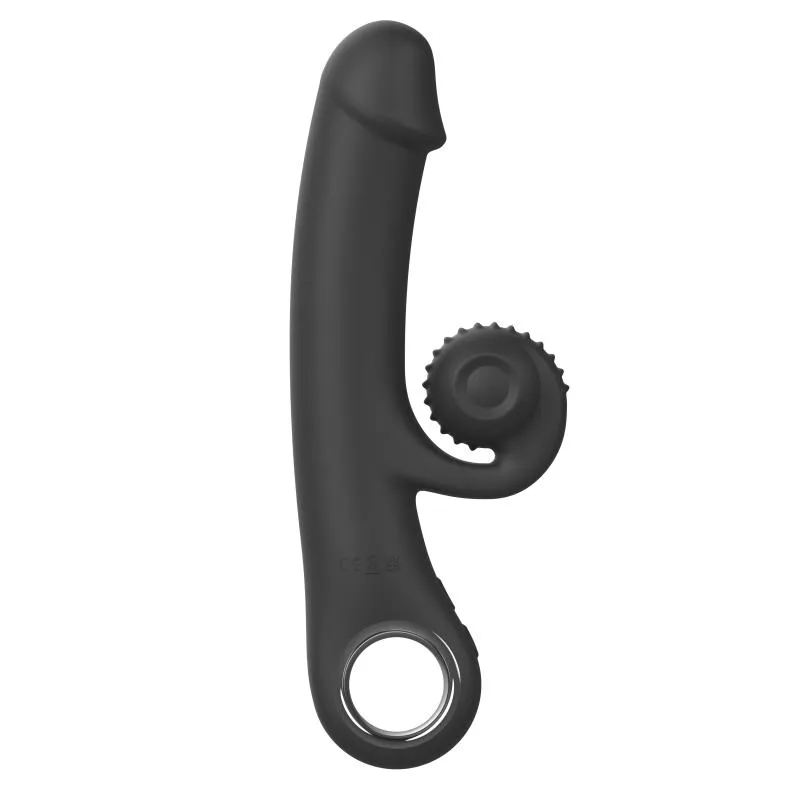 Online Only - Double Lust - Flexibler Snail Vibrator - Schwarz