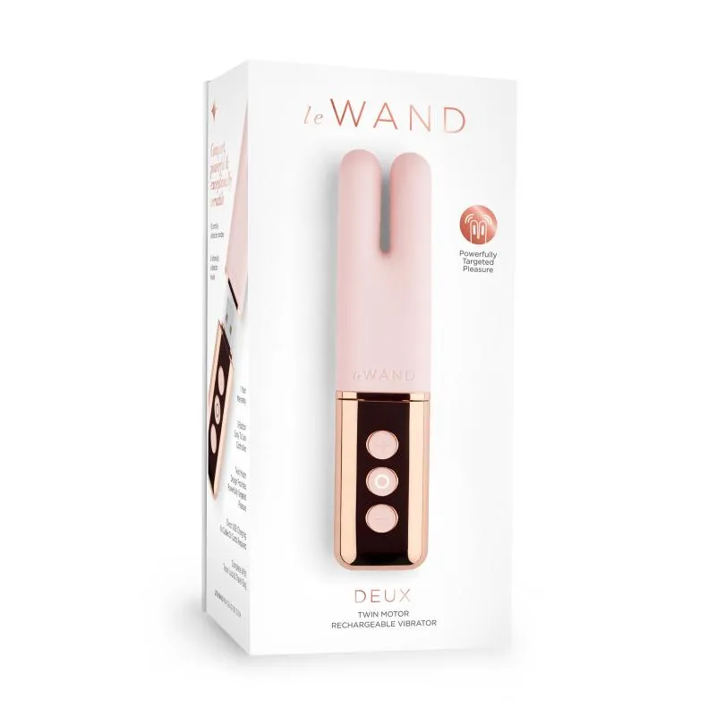 Le Wand - Deux Twin Motor Rechargeable Vibrator Rose Gold