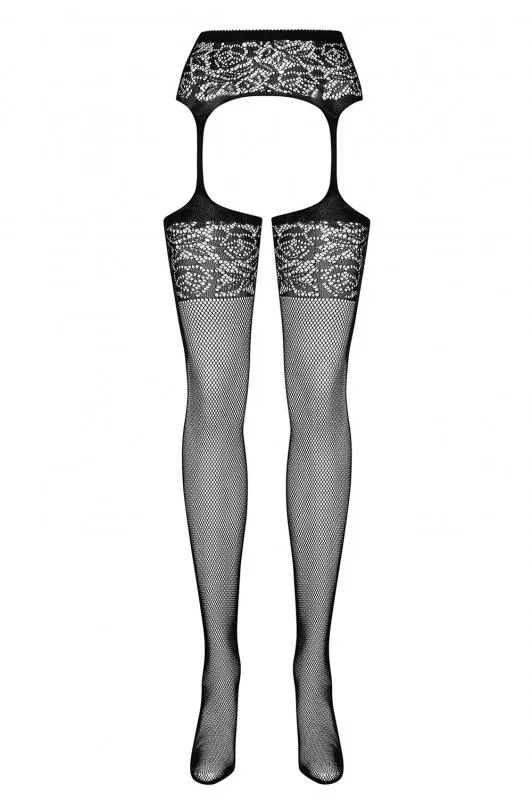 Netzstrümpfe- & Strapsgürtel-Set