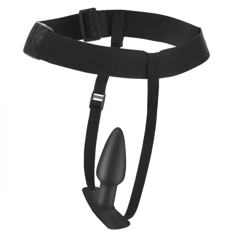 Master Series »Bum Tastic« Analplug mit Vibration & Gurtzeug