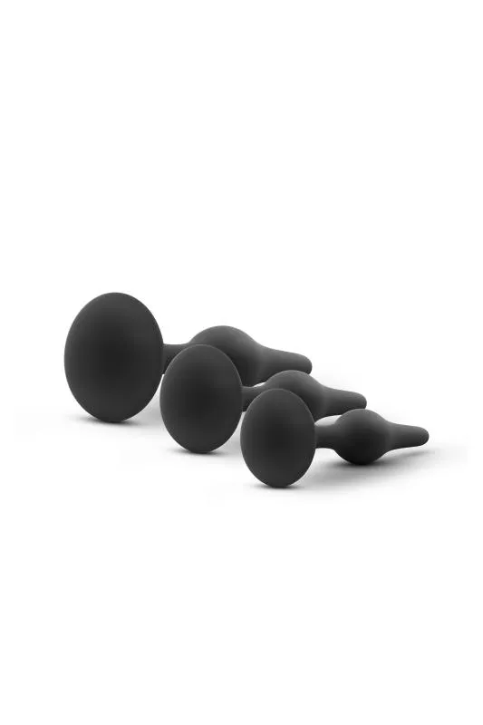 Blush - Luxe Einsteiger-Buttplug-Set Schwarz
