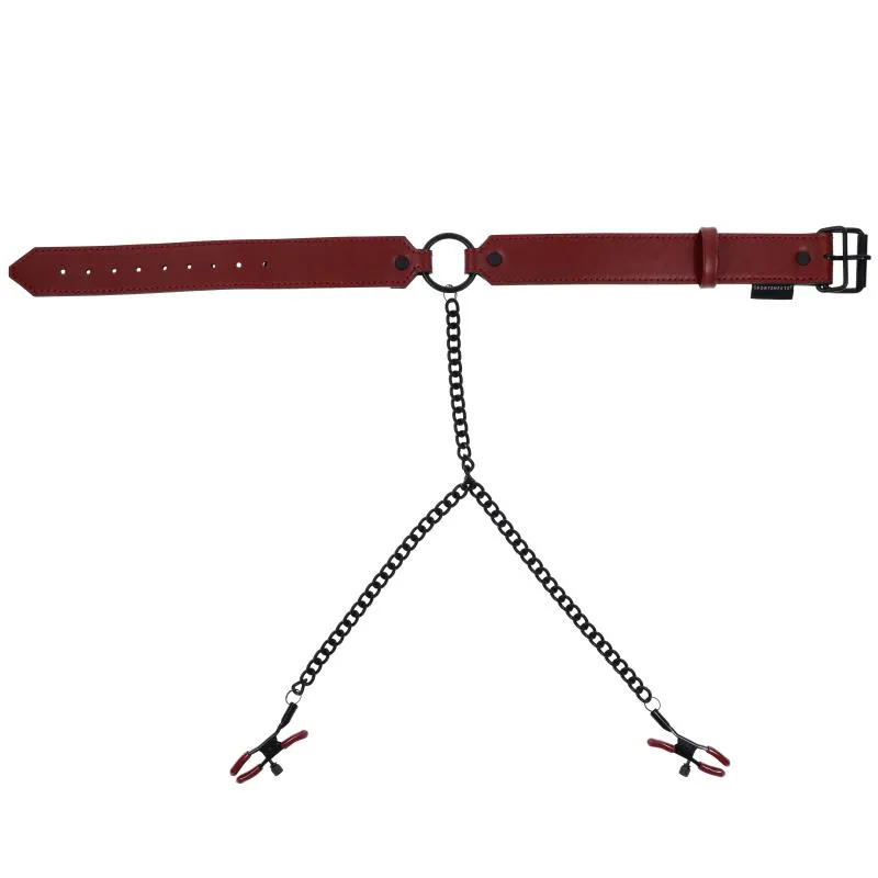 Sportsheets - Saffron Collar with Nipple Clamps