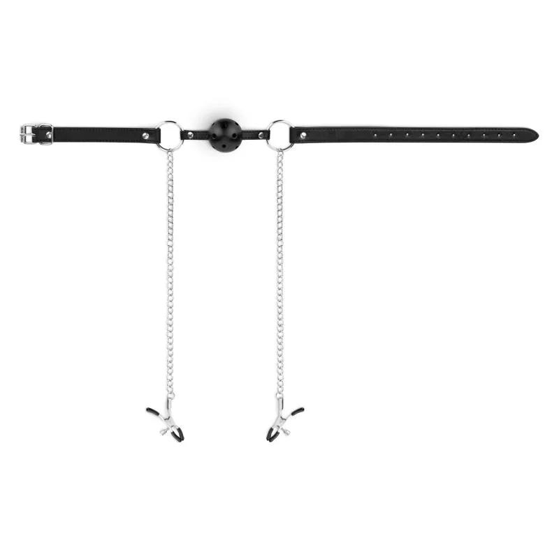 Bedroom Fantasies - Halsband mit Leine - Silber