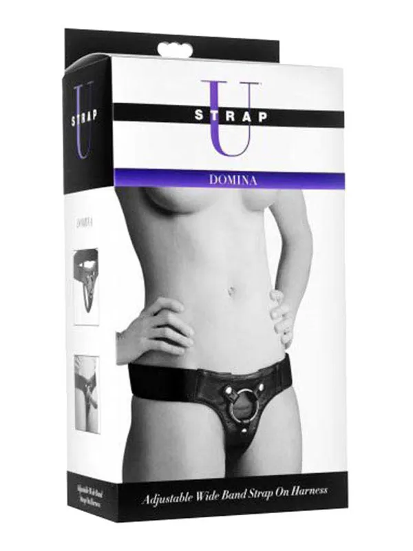 Strap U - Strap-on Harness aus Leder in Schwarz