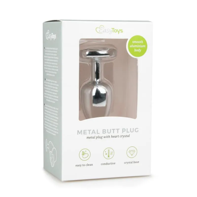 EasyToys »Silber Herz S« Analplug aus Metall