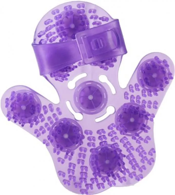 Roller Balls Massagehandschuh - Lila