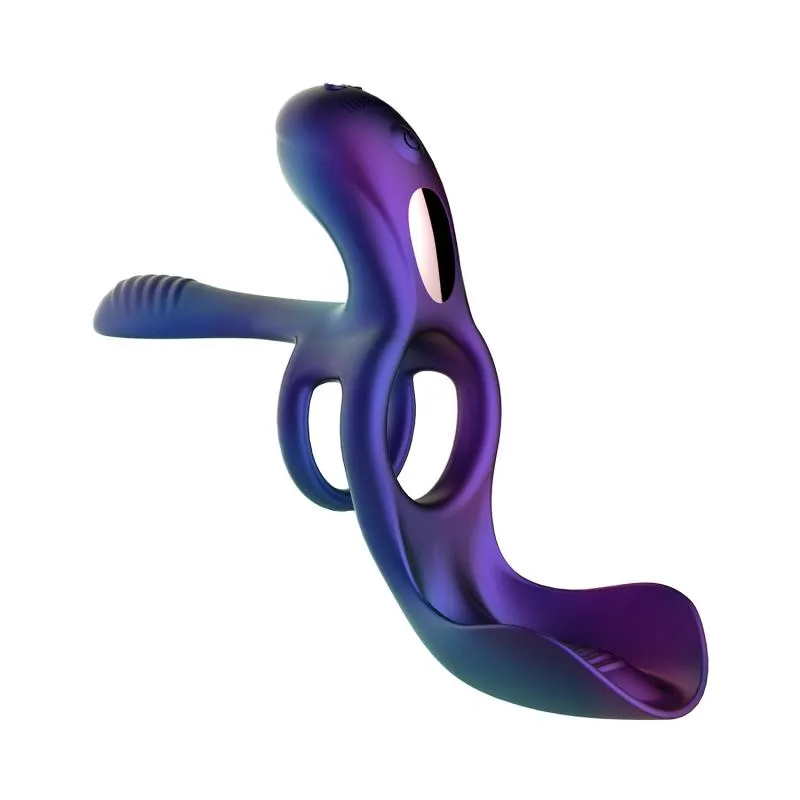 Duits: Hueman - Zenith 3-in-1 Penisring - Fernbedienung