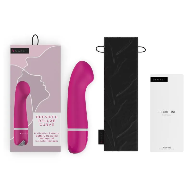 B Swish - bdesired Deluxe Curve Vibrator Rose