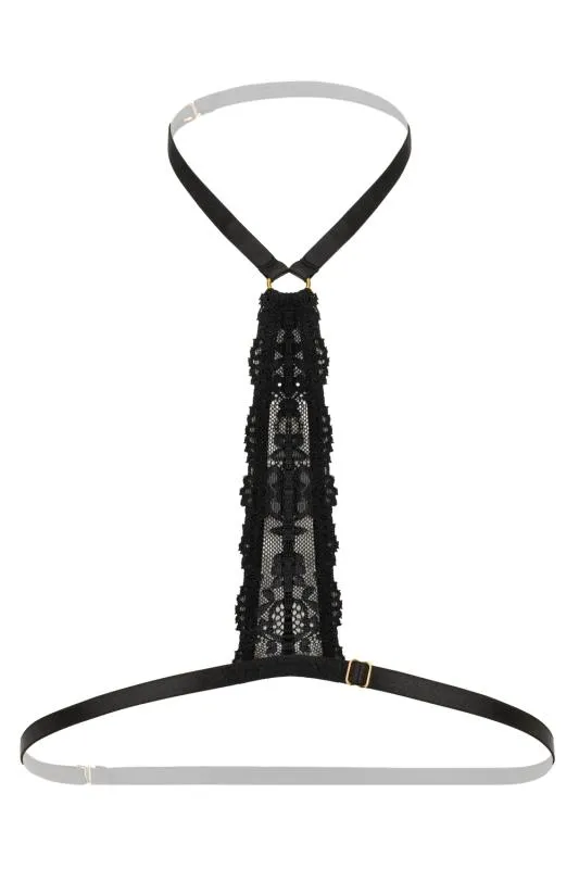 Christine - Riemchen-Harness Bralette Evening Kiss -schwarz
