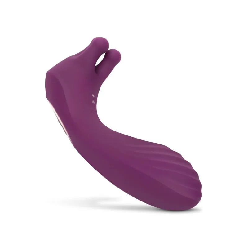 Vibrator mit rotierenden Perlen - Lila
