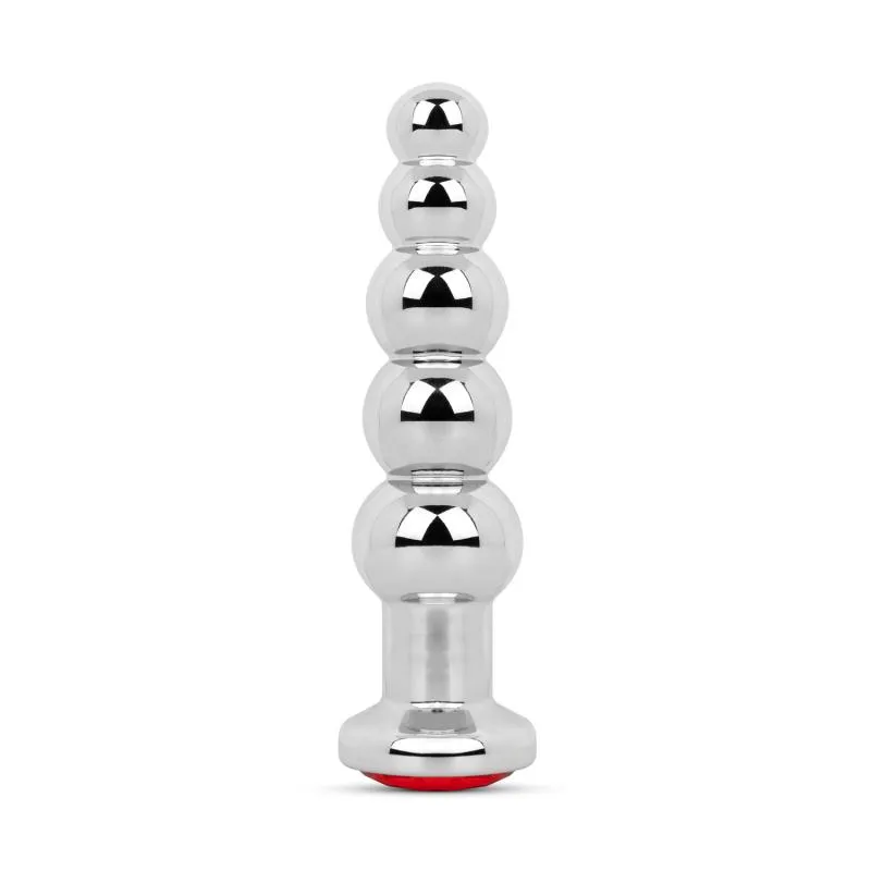 Analplug mit Edelstein - Rot