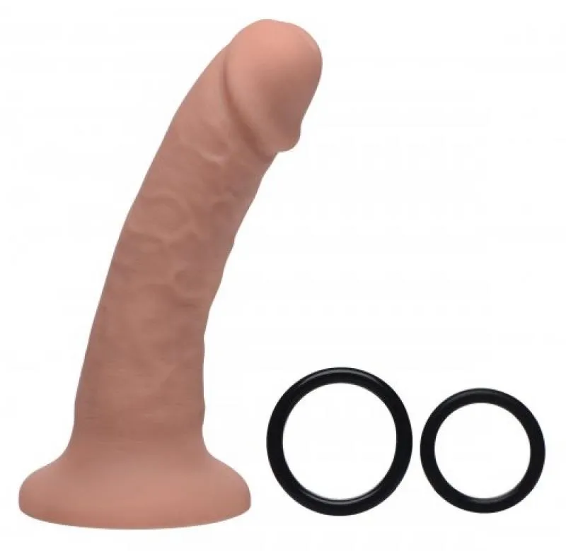Seducer Dildo aus Silikon mit Gurtzeug