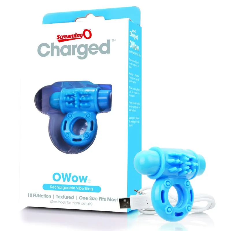 The Screaming O - Charged OWow Vibe Ring Blue