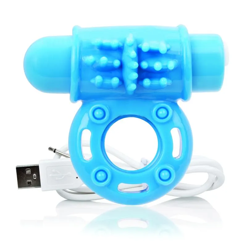 The Screaming O - Charged OWow Vibe Ring Blue