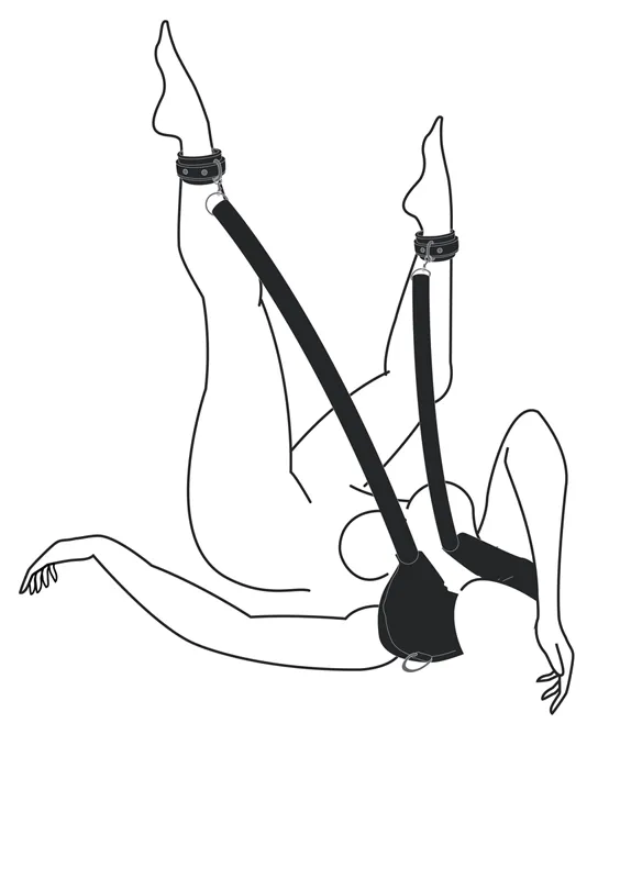 Easytoys Fetish - Pillow & Ankle Cuffs Leg Position Strap