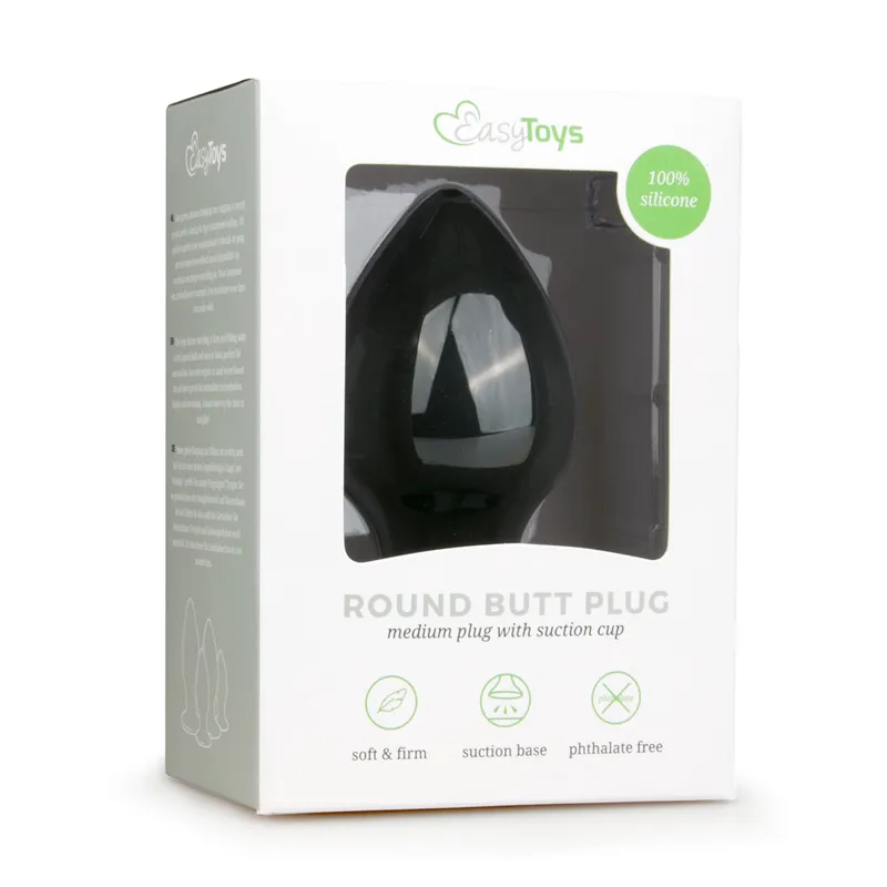 Easytoys Anal - Buttplug - Schwarz Large